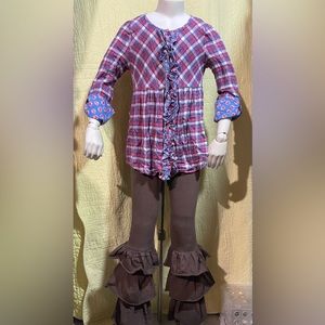 Matilda Jane flannel top size 8